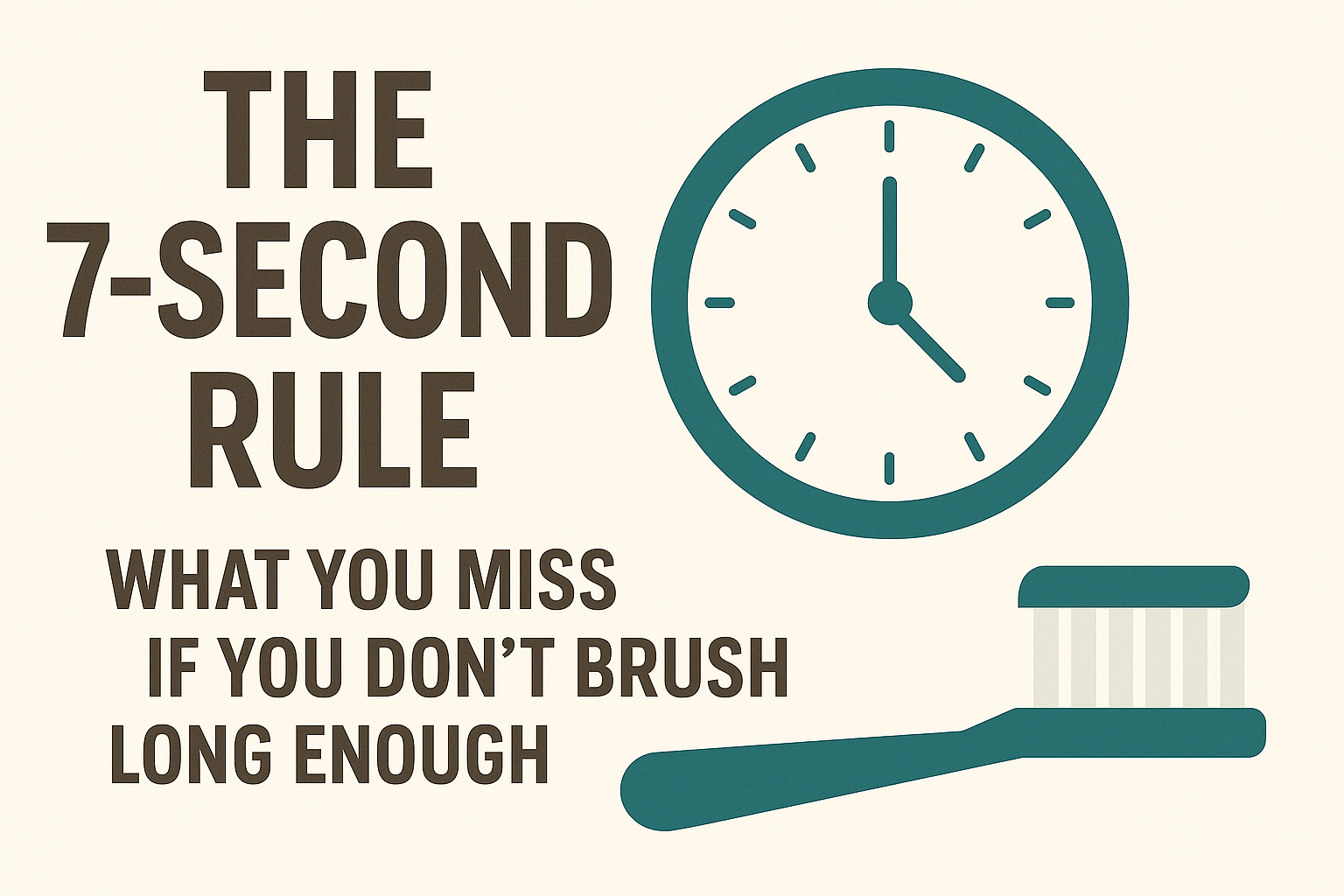 The 7-Second Rule: What You Miss If You Don’t Brush Long Enough?